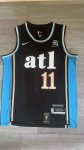 NBA 11 Young Atlanta Hawks 23-24 city Maillot noir brodé